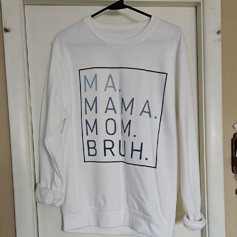 White Graphic Sweatshirt